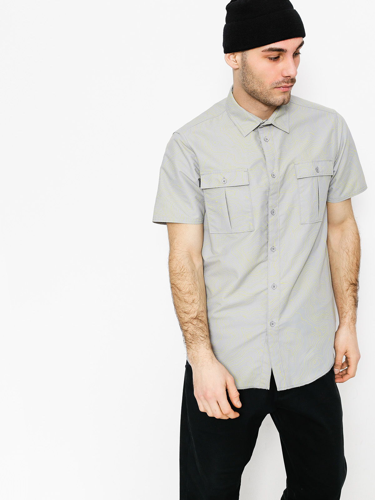 Koszula Etnies Skoppe Woven SS (gry/lt gry)