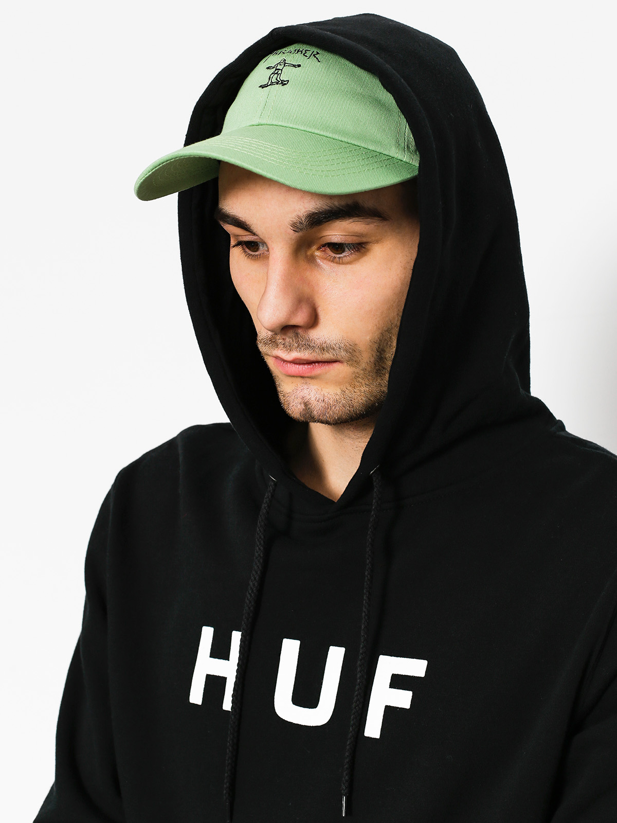 Bluza z kapturem HUF Original Logo HD (black)