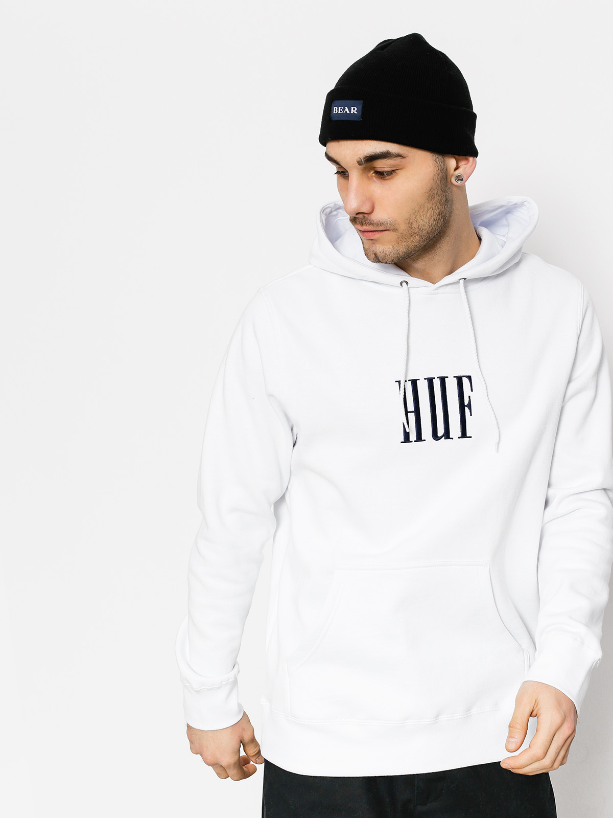 Bluza z kapturem HUF Marka HD (white)