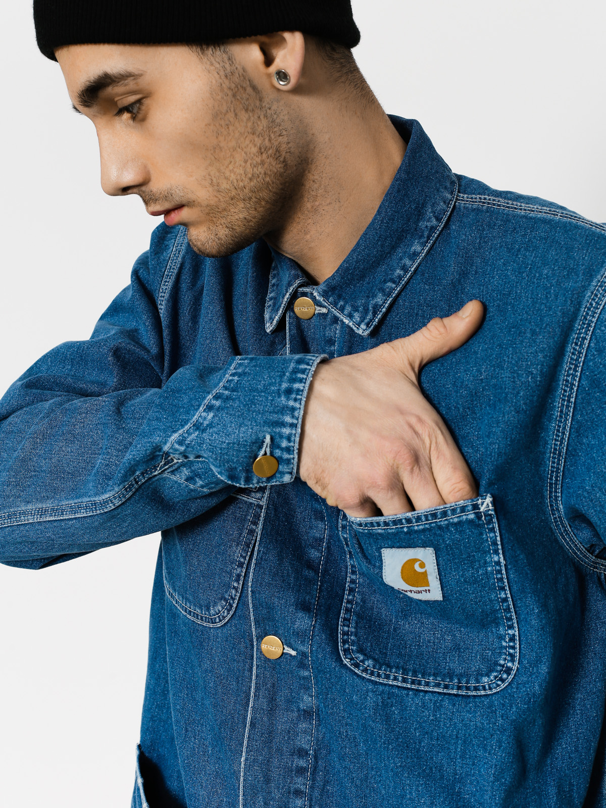 Kurtka Carhartt Michigan Chore Coat (blue stone washed)