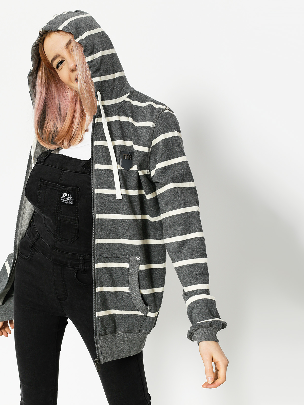 Bluza z kapturem Malita Classic Stripes (graphite/m)