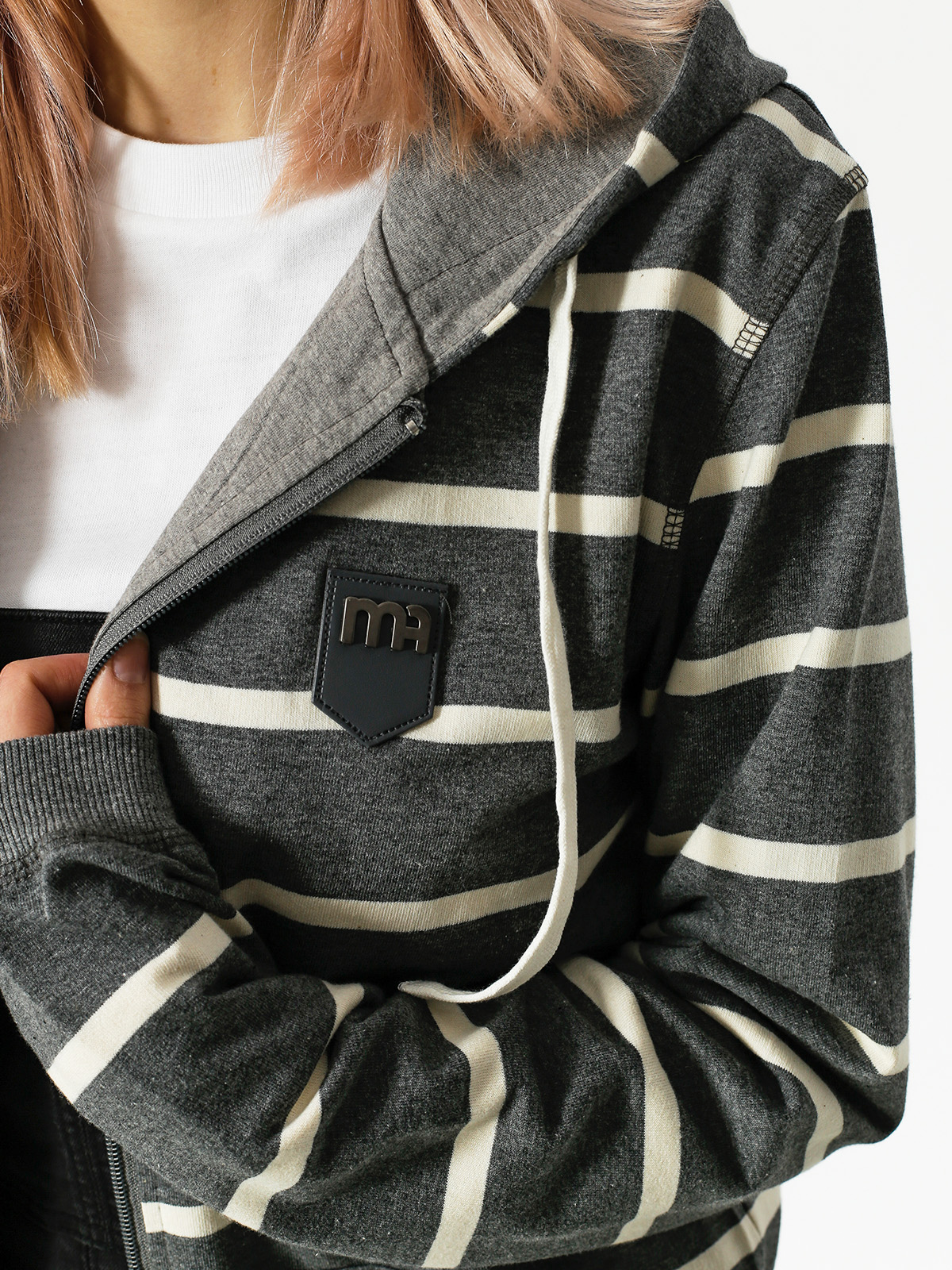 Bluza z kapturem Malita Classic Stripes (graphite/m)