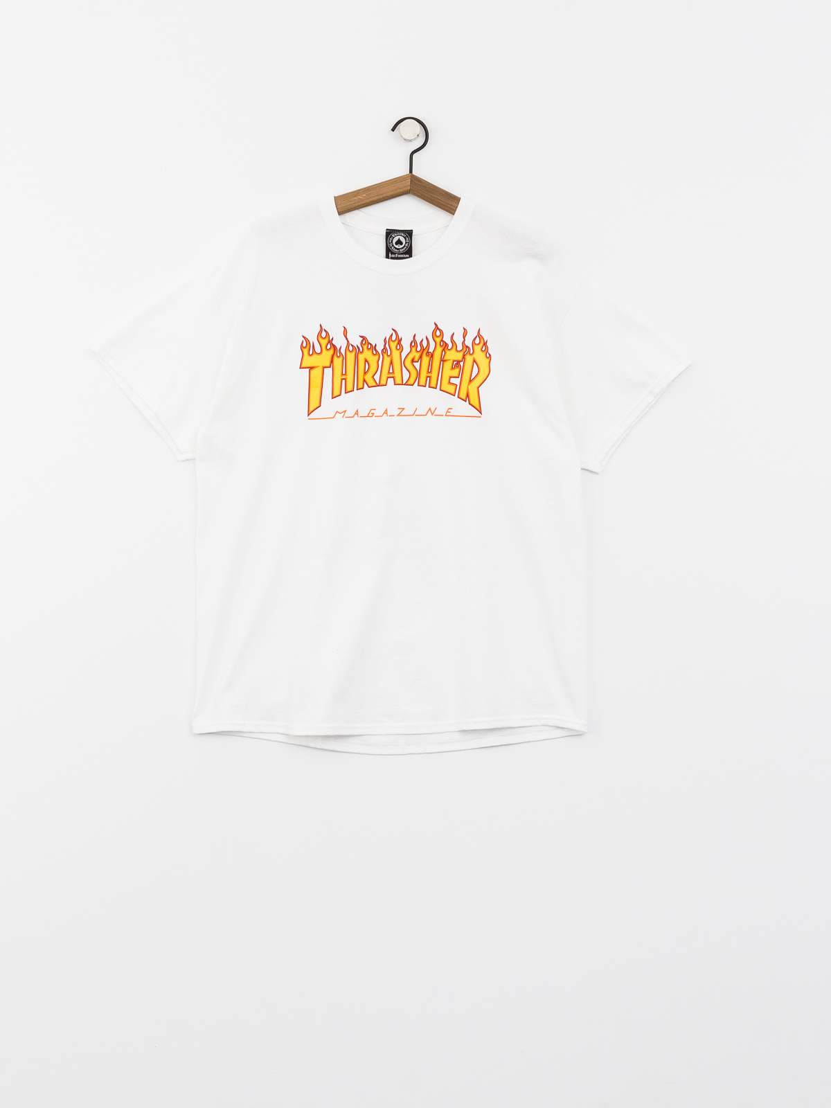 T-shirt Thrasher Flame Logo (white)