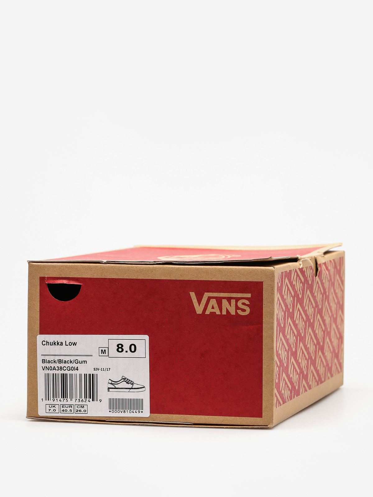 Buty Vans Chukka Low (black/black/gum)