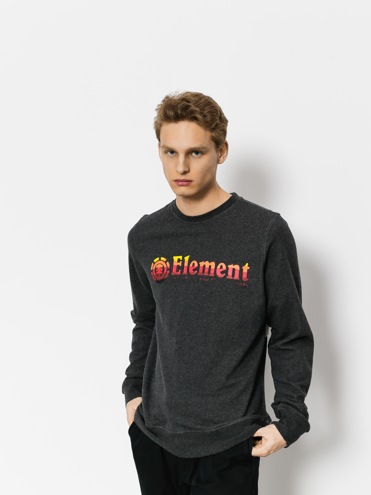 Bluza Element Horizontal Fill Crew (charcoal heathe)