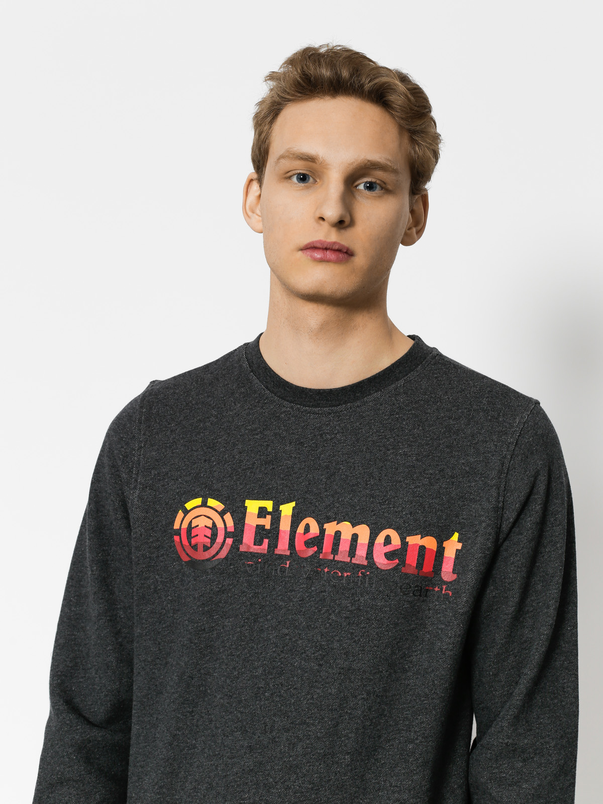 Bluza Element Horizontal Fill Crew (charcoal heathe)