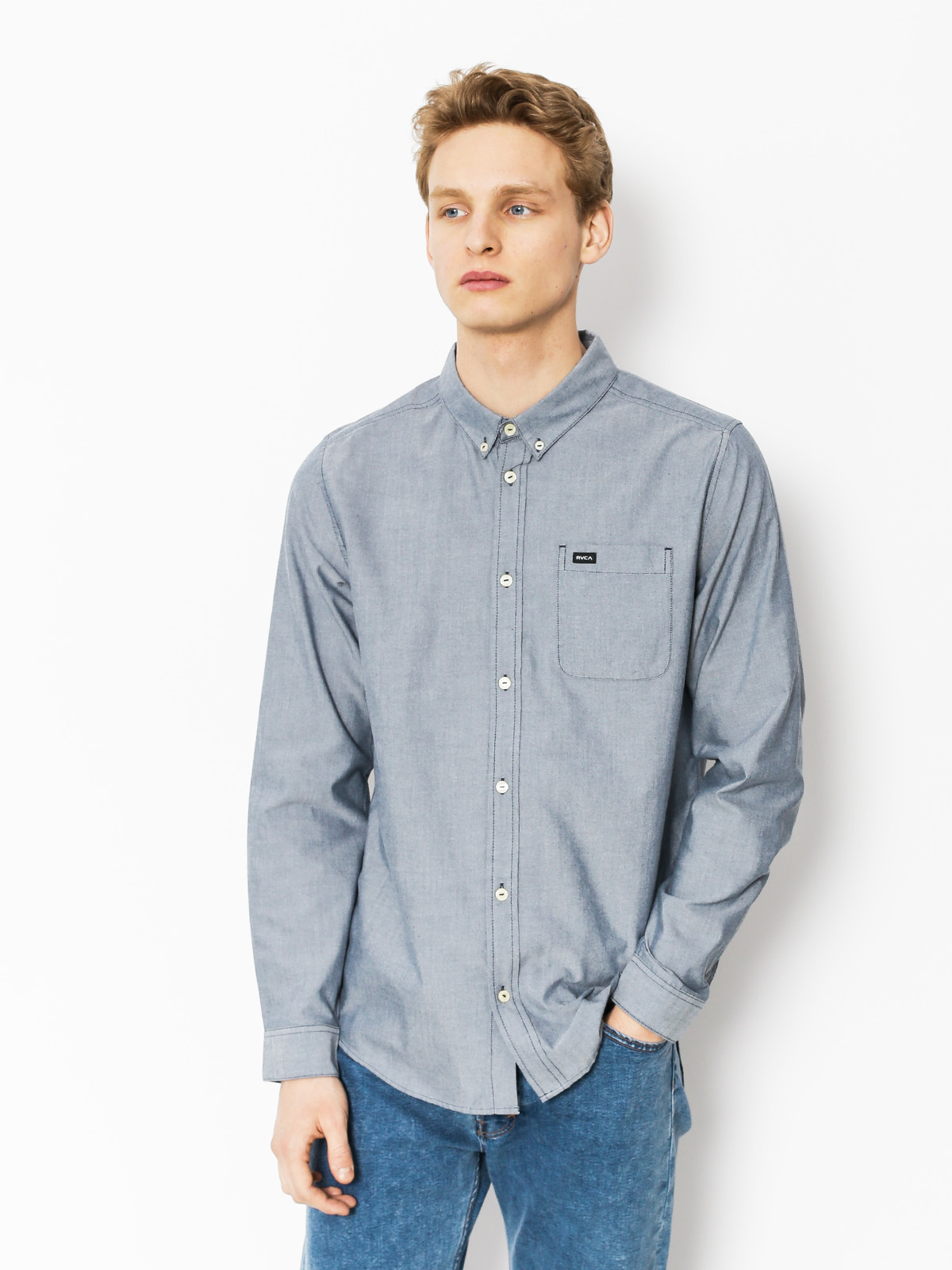Koszula RVCA That'Ll Do Oxford Ls (distant blue)