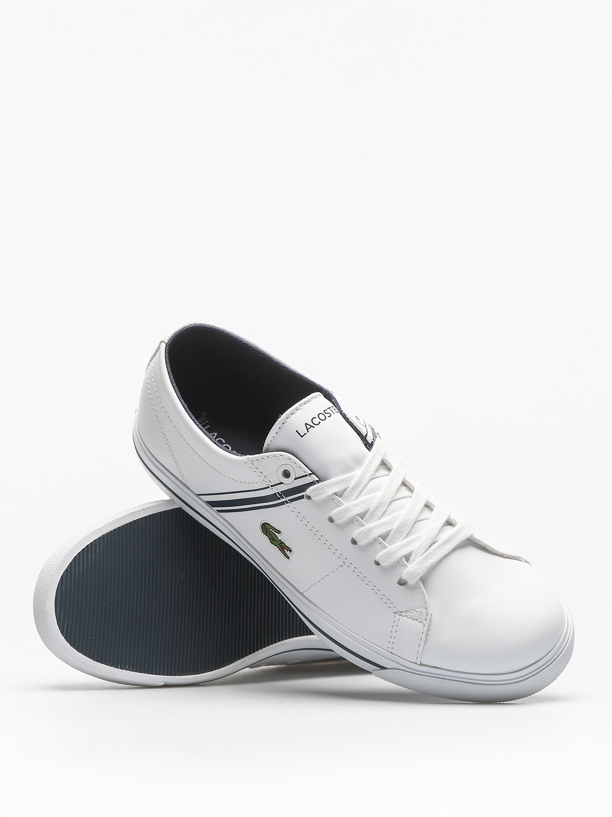 lacoste riberac leather trainers