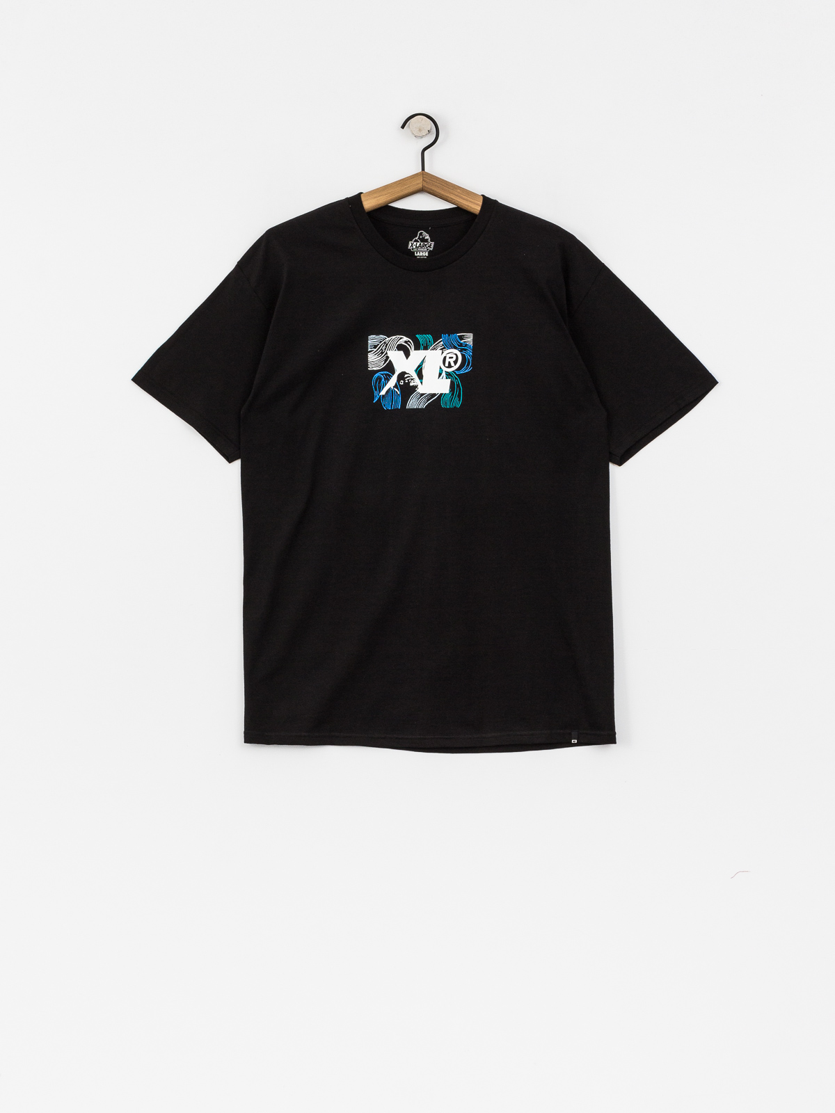 T-shirt XLARGE Leaf Xl (black)