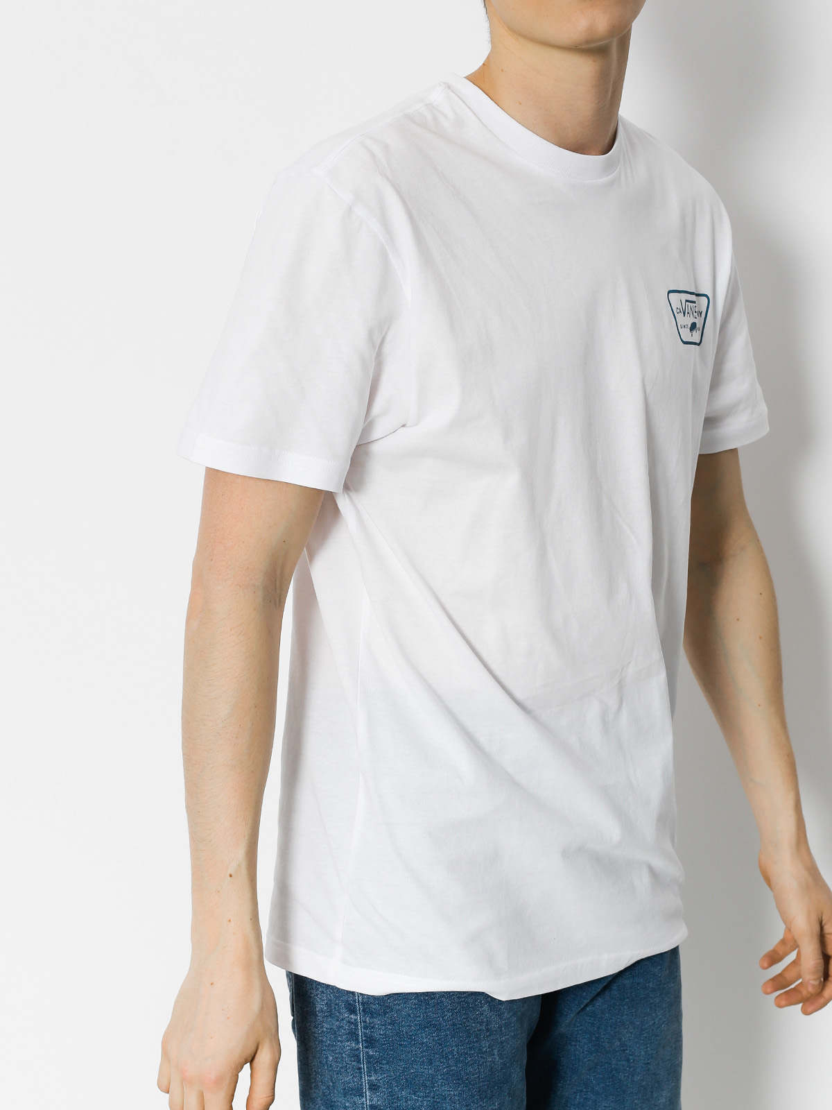 T-shirt Vans Full Patch Back (white black)