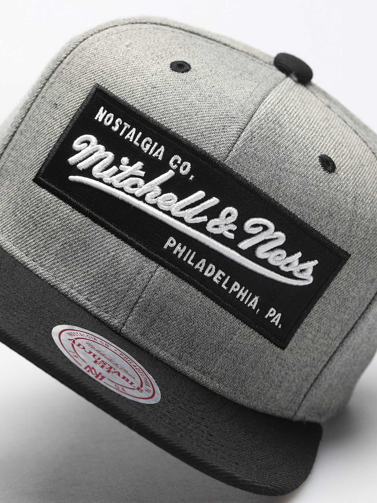 Czapka z daszkiem Mitchell & Ness Logo Mitchell & Ness ZD (grey)