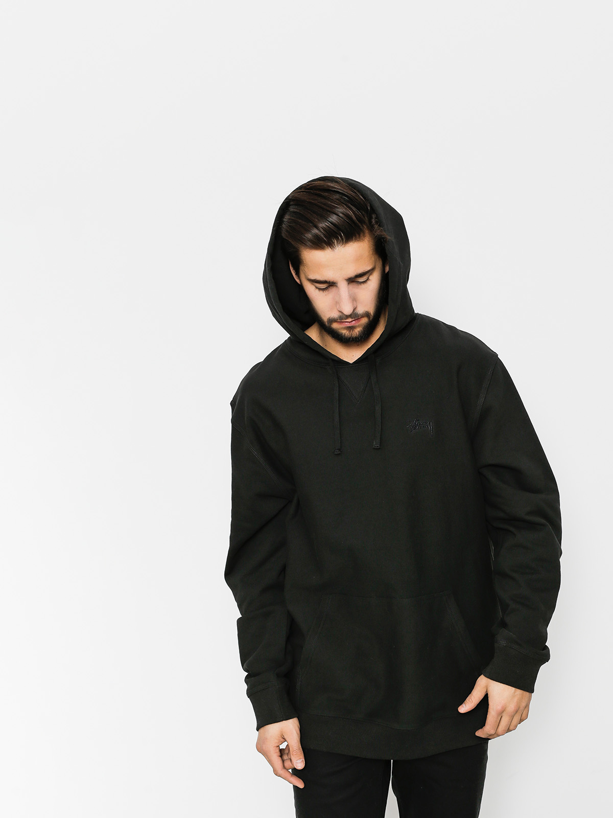 Bluza z kapturem Stussy Stock Terry HD (black)