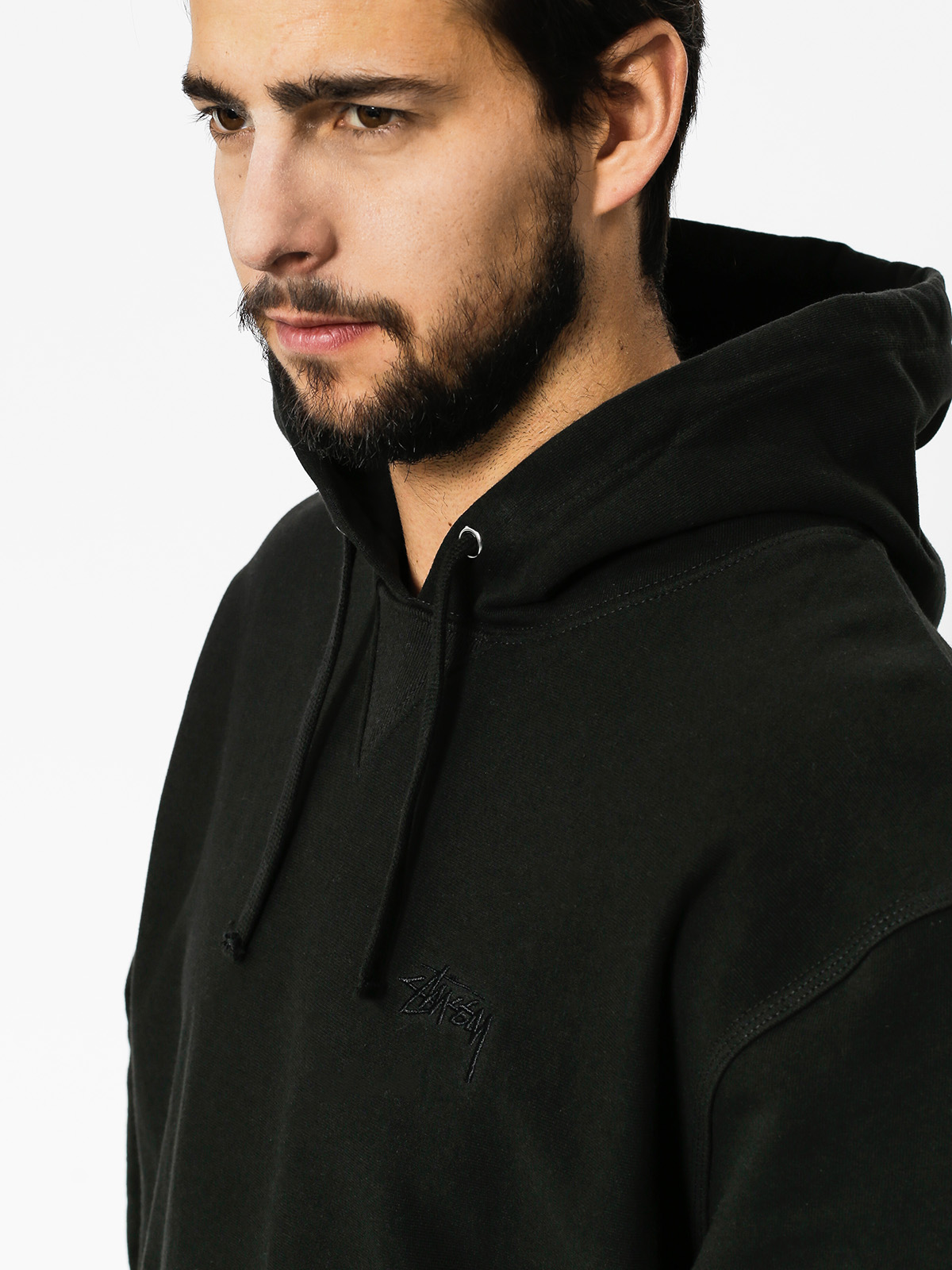 Bluza z kapturem Stussy Stock Terry HD (black)