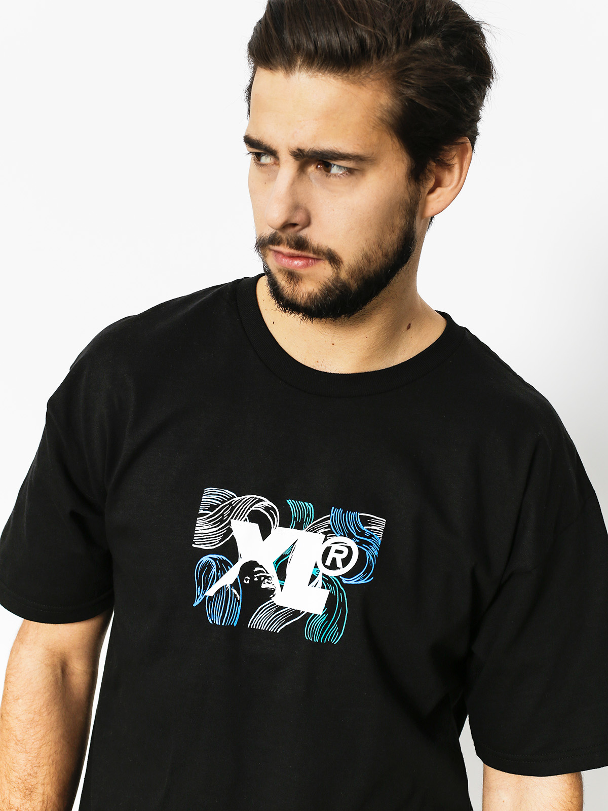 T-shirt XLARGE Leaf Xl (black)