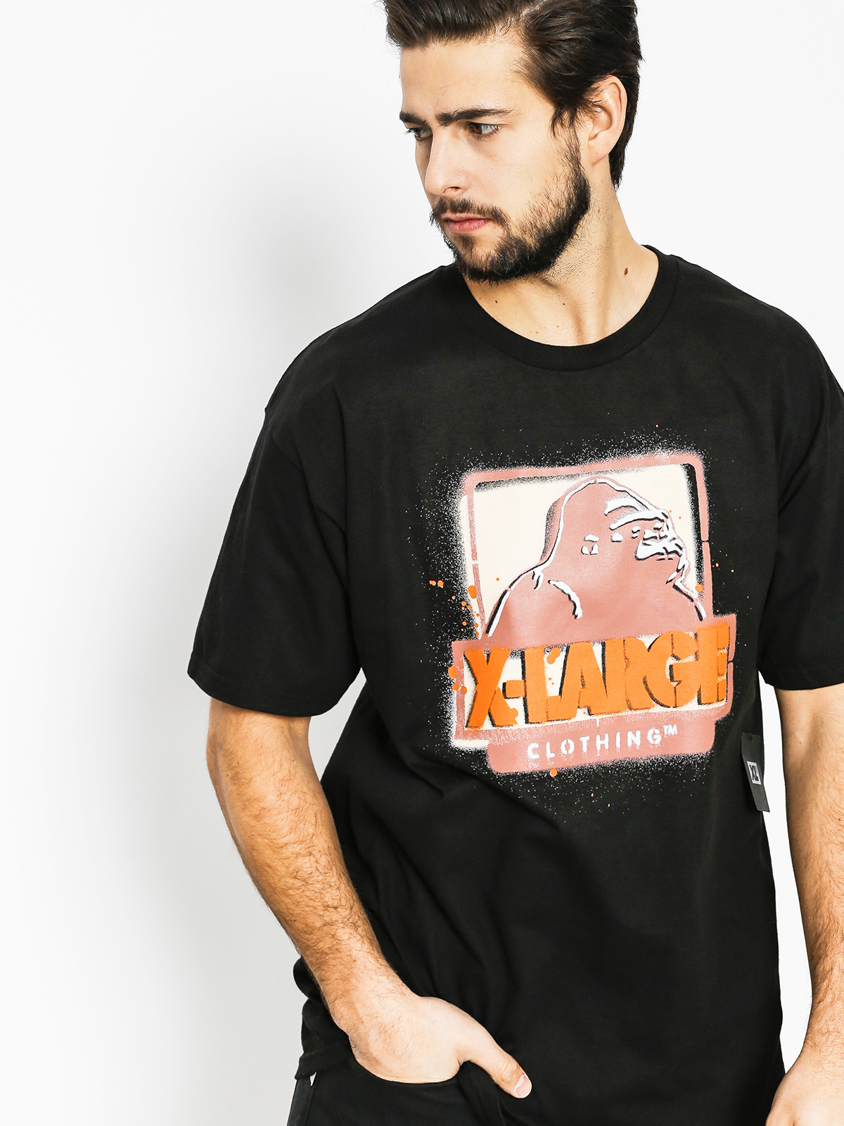 T-shirt XLARGE Stencil (black)