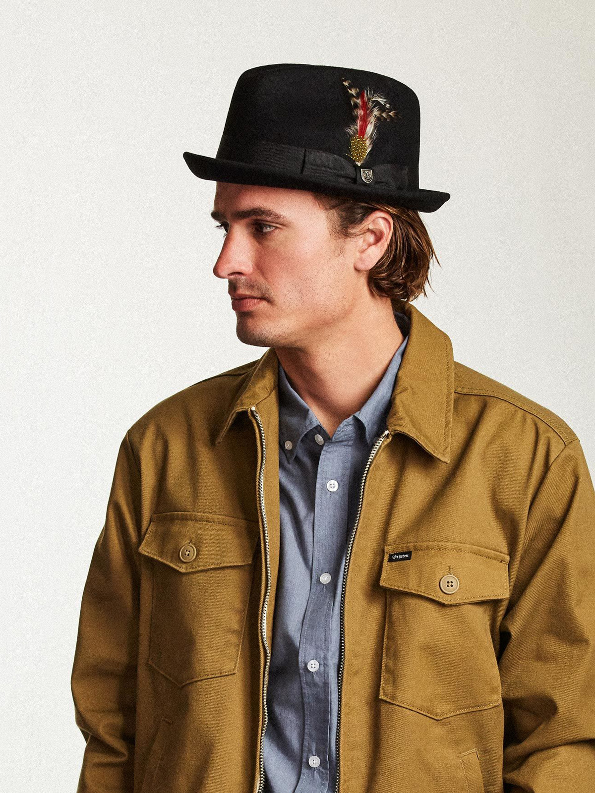 Kapelusz Brixton Gain Fedora (black)