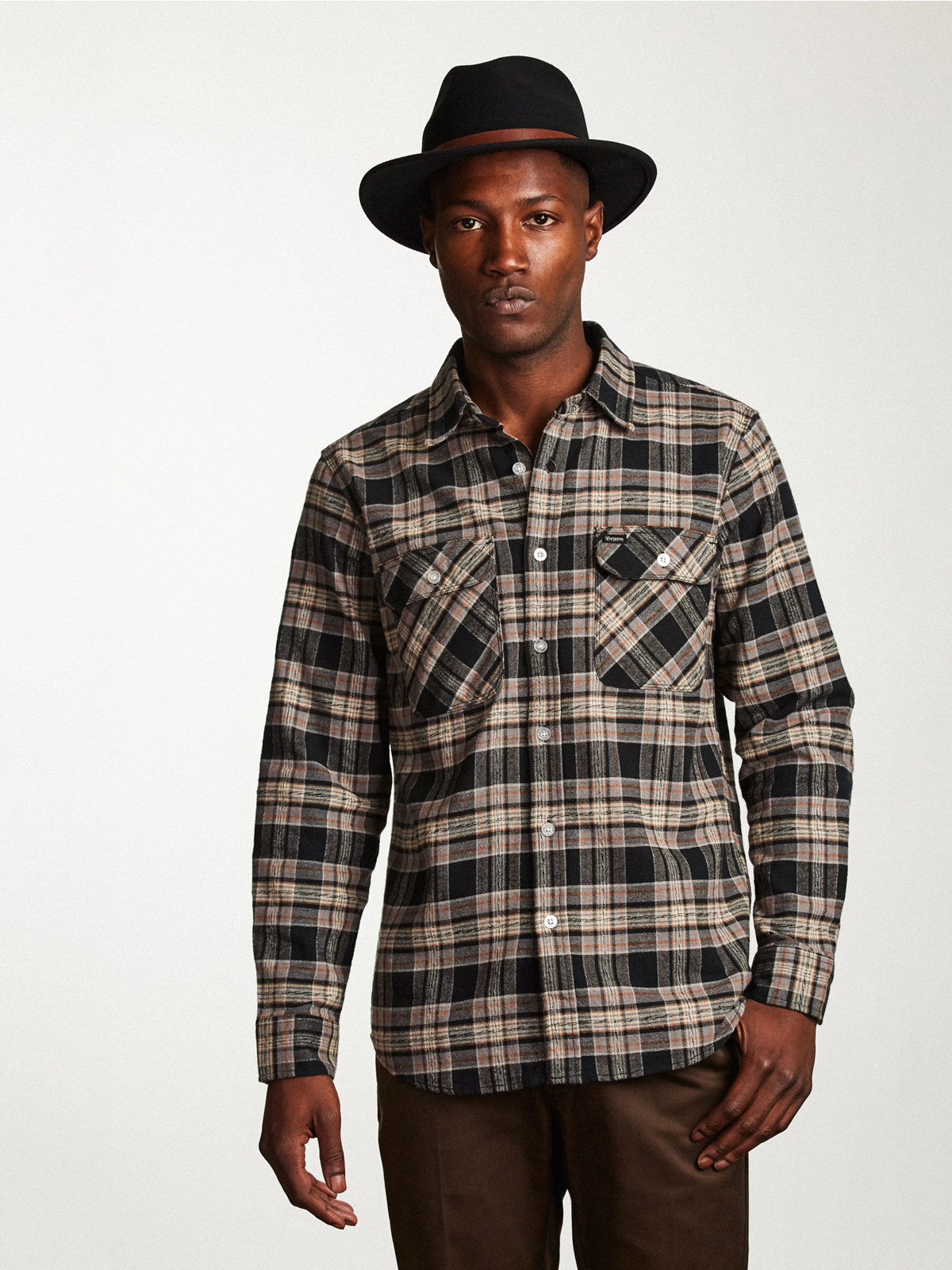 Kapelusz Brixton Messer Fedora (black)