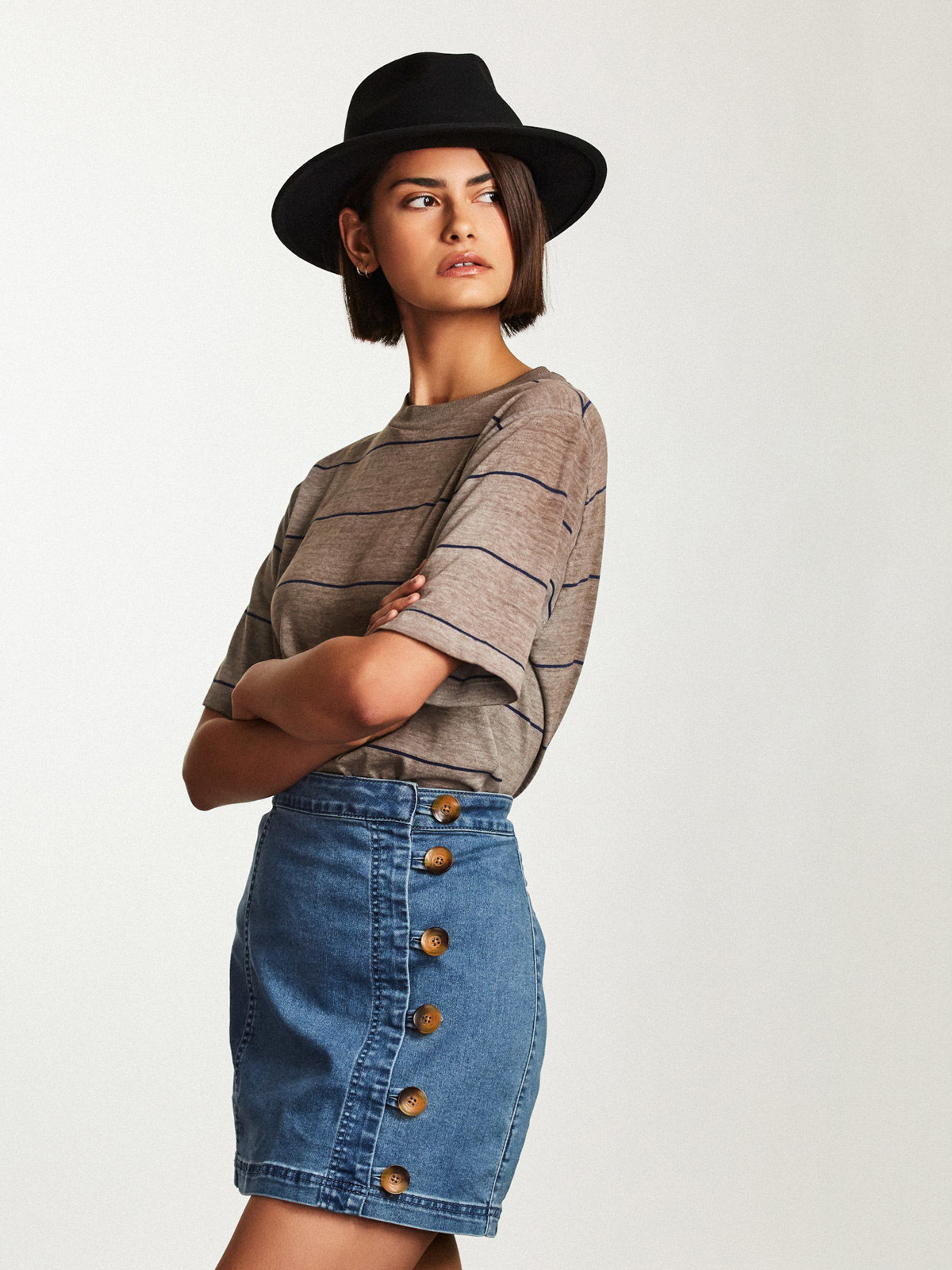 Kapelusz Brixton Messer Fedora (black)