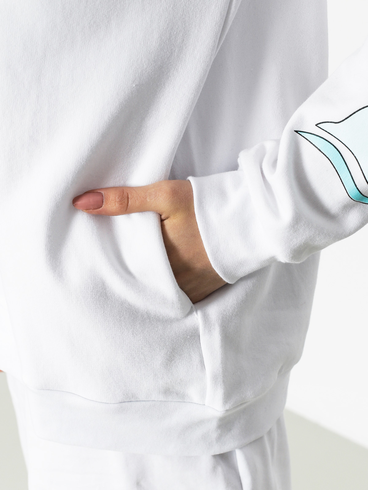 Bluza z kapturem Femi Stories Osla ZHD Wmn (wht)