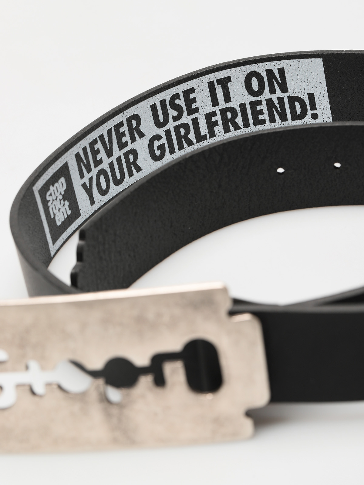 Pasek Stoprocent Razor (black/silver)