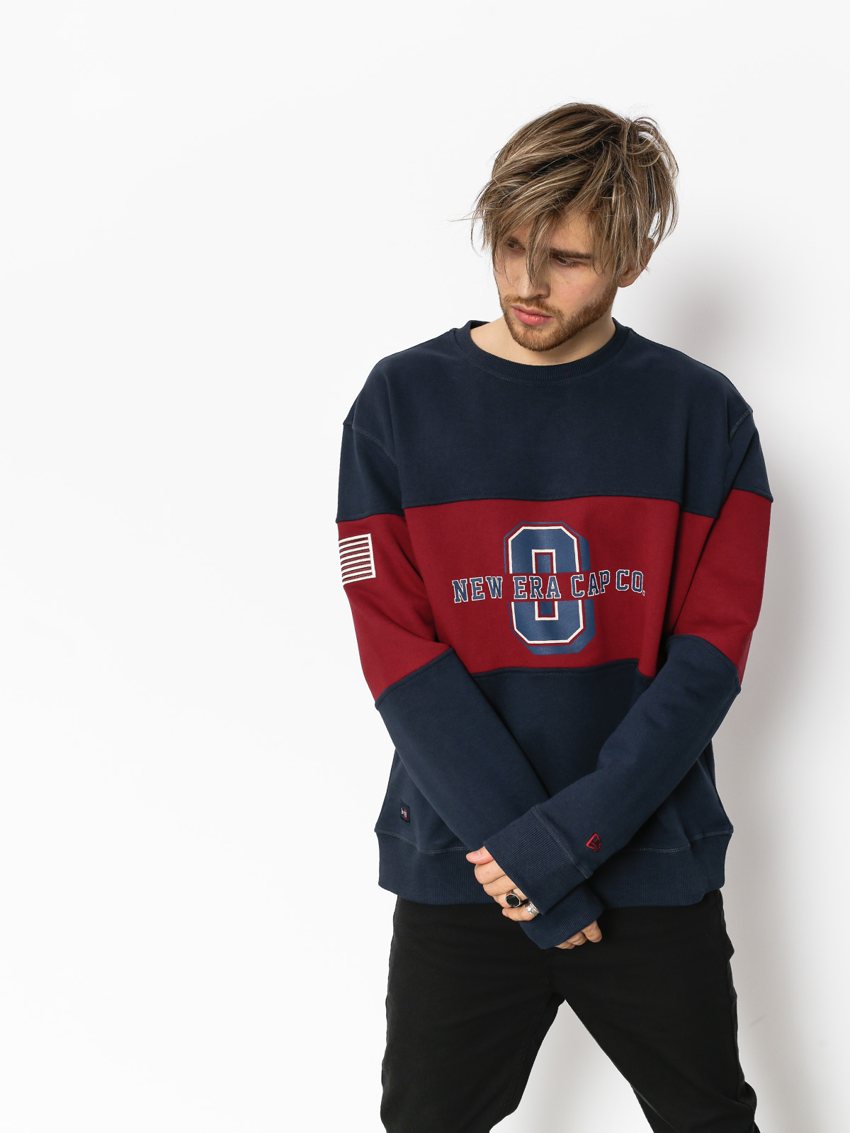 Bluza New Era World (navy/maroon)