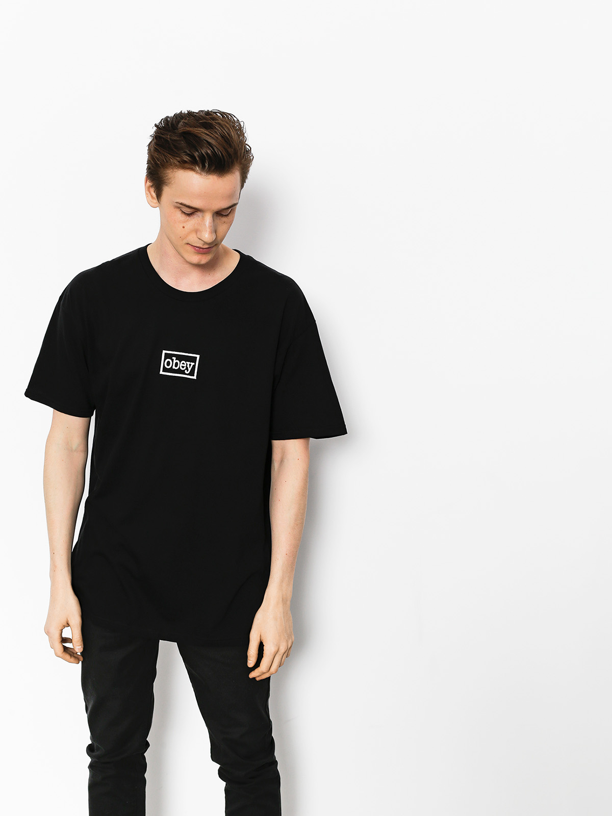 T-shirt OBEY Obey Typewritter (blk)
