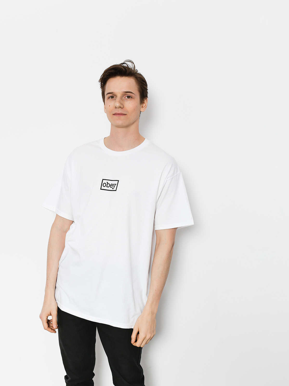 T-shirt OBEY Obey Typewritter (wht)