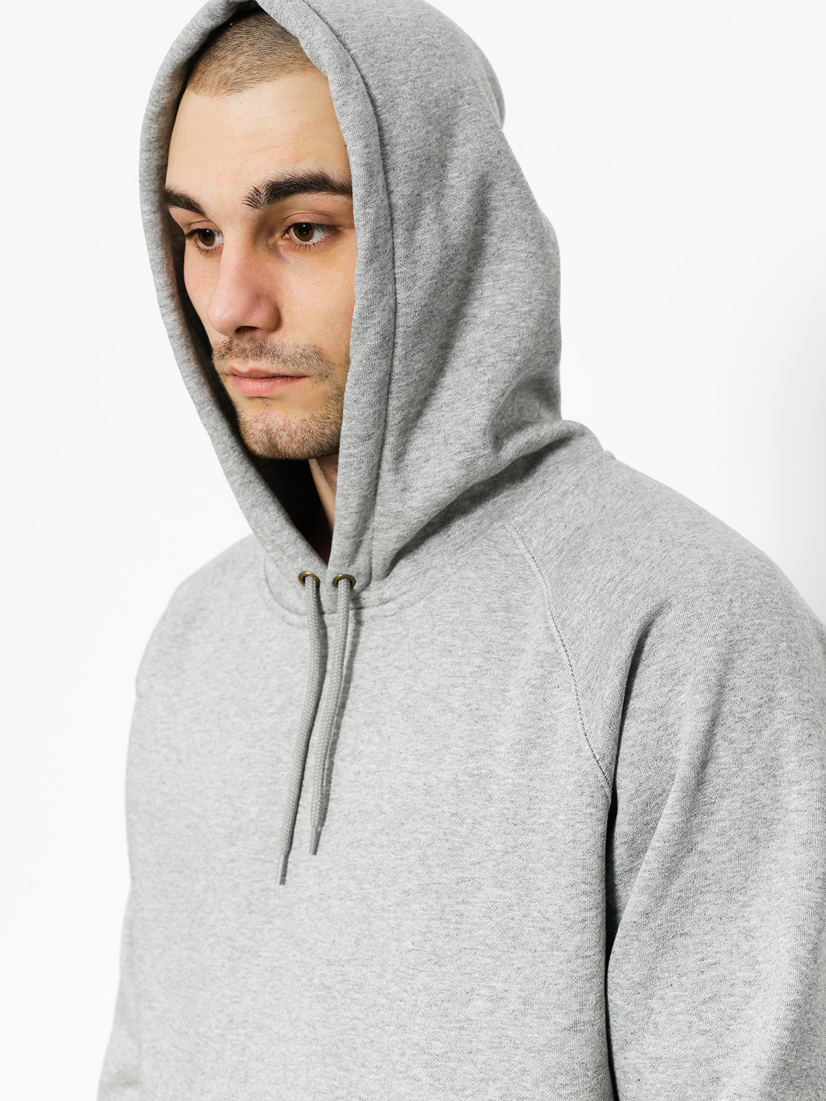Bluza z kapturem Carhartt Chase HD (grey heather/gold)