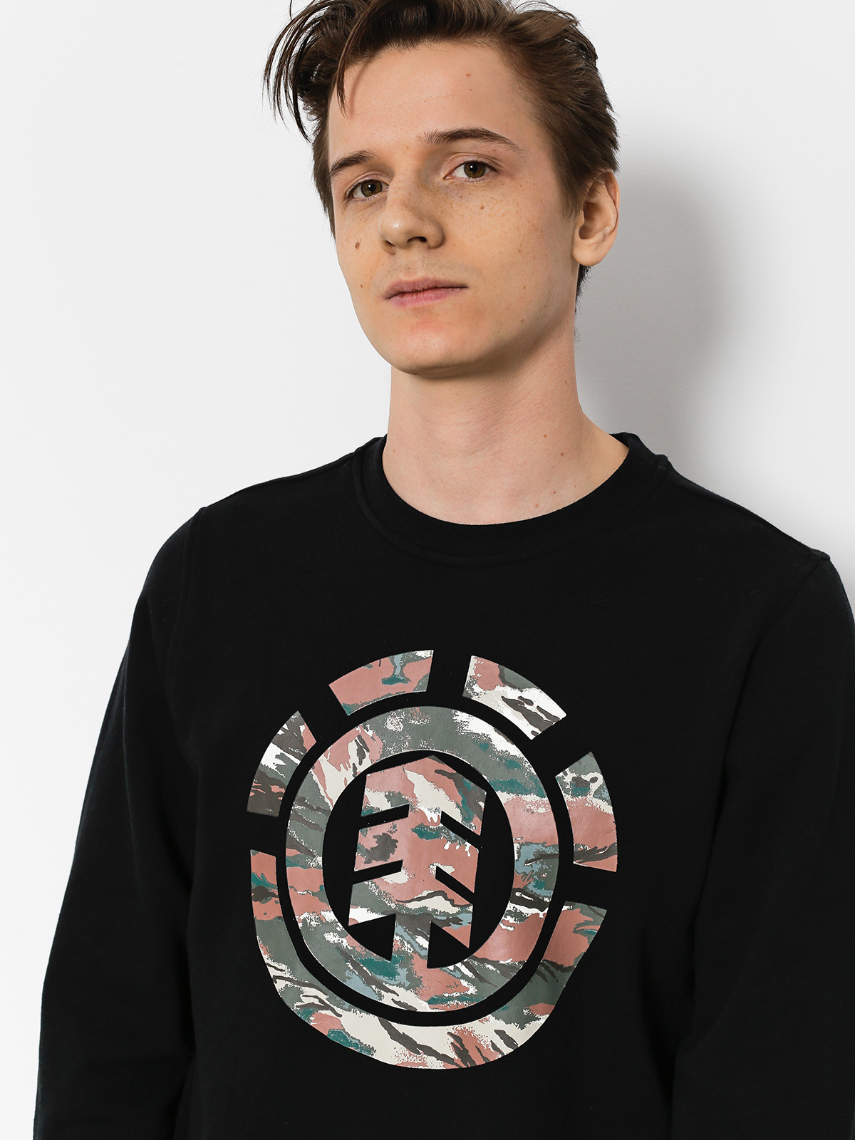 Bluza Element Logo Fill Crew (flint black)