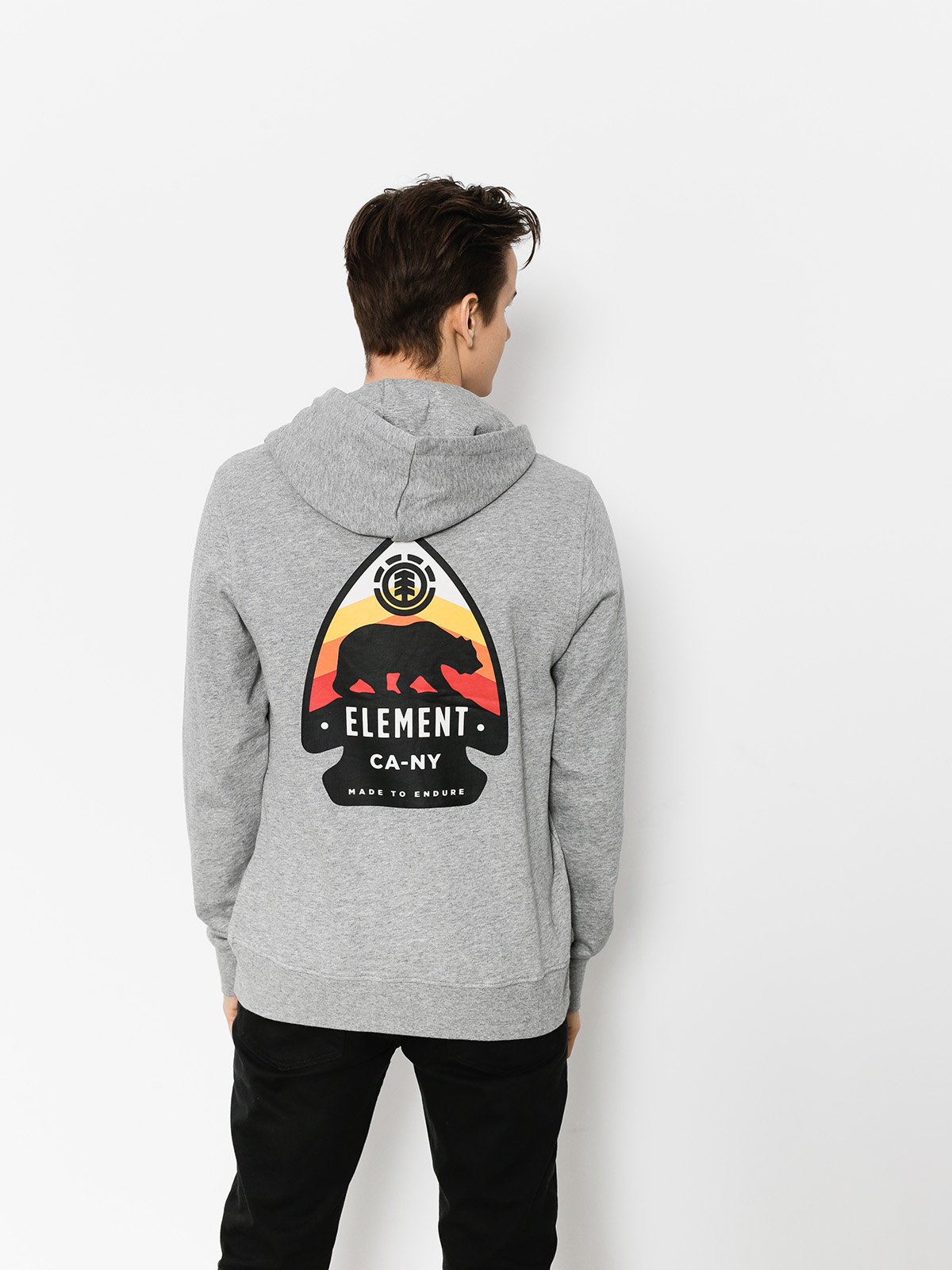 Bluza z kapturem Element Arrow HD (grey heather)