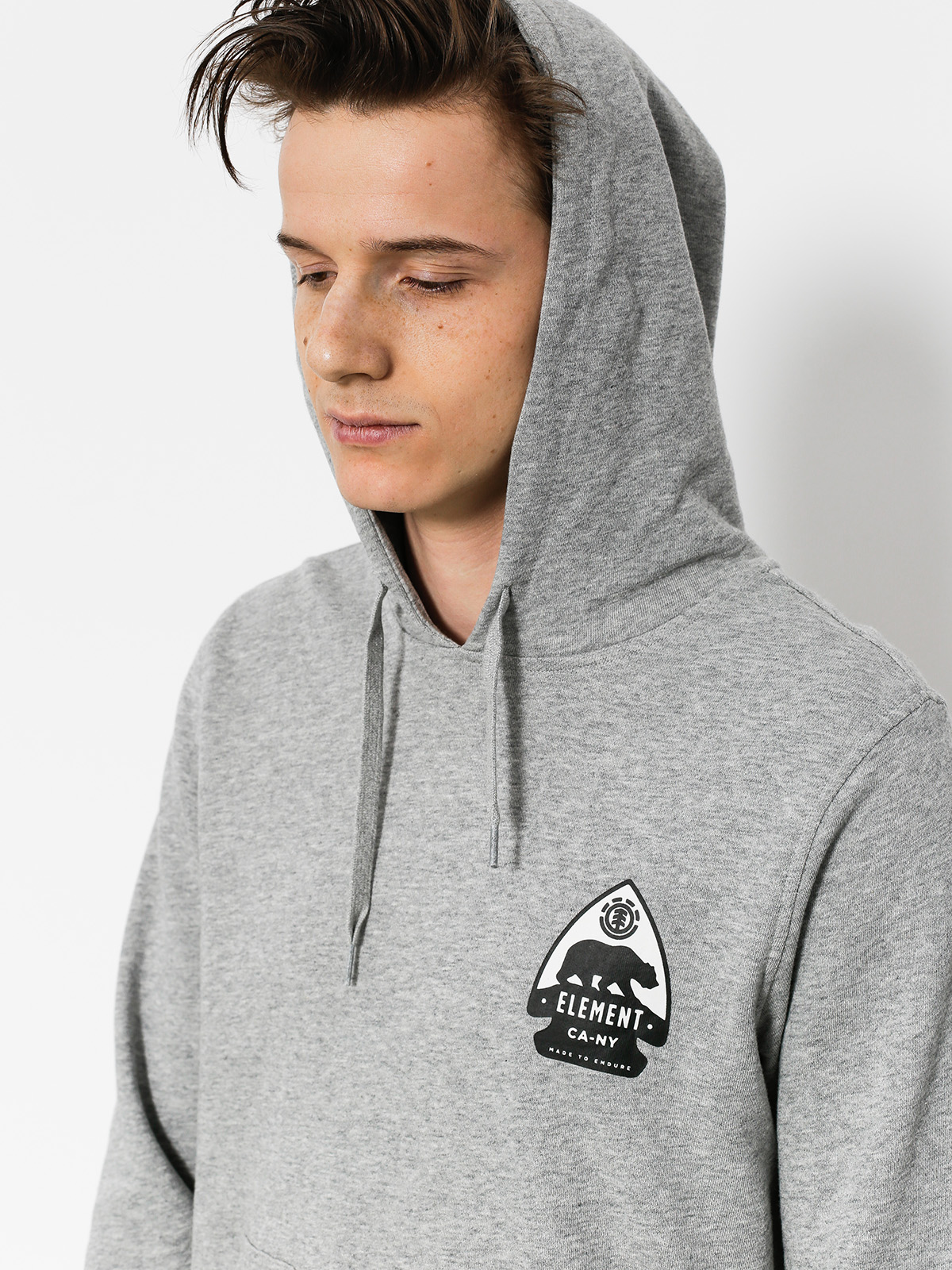 Bluza z kapturem Element Arrow HD (grey heather)