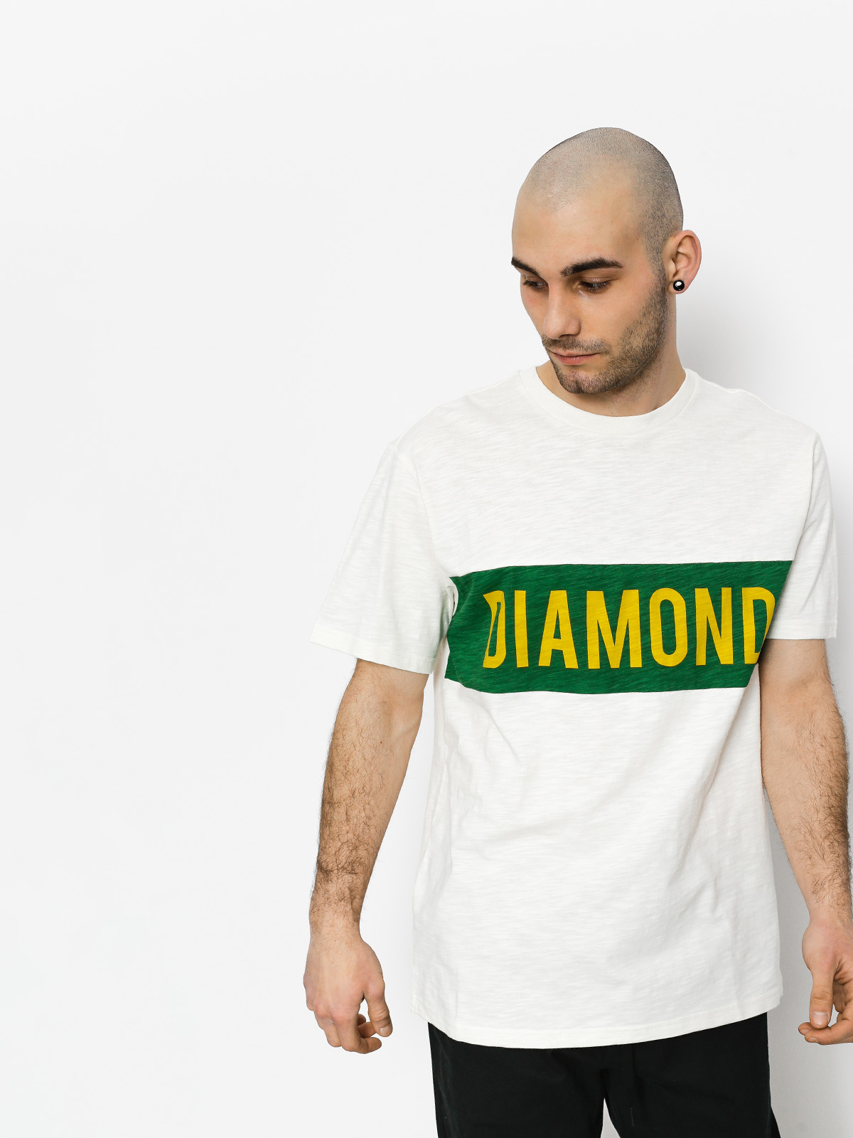 T-shirt Diamond Supply Co. Elliot (cream)