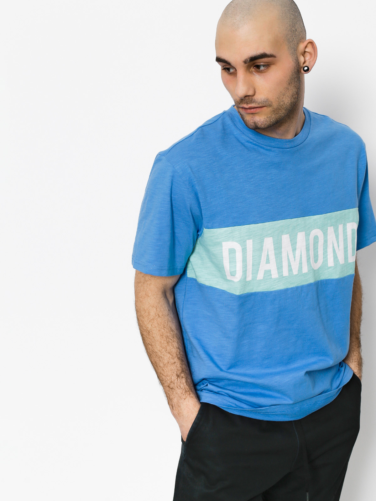 T-shirt Diamond Supply Co. Elliot (blue)
