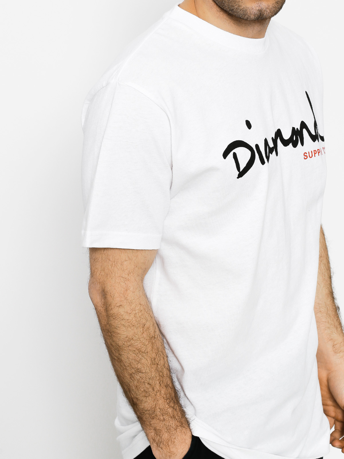 T-shirt Diamond Supply Co. Og Script (white)