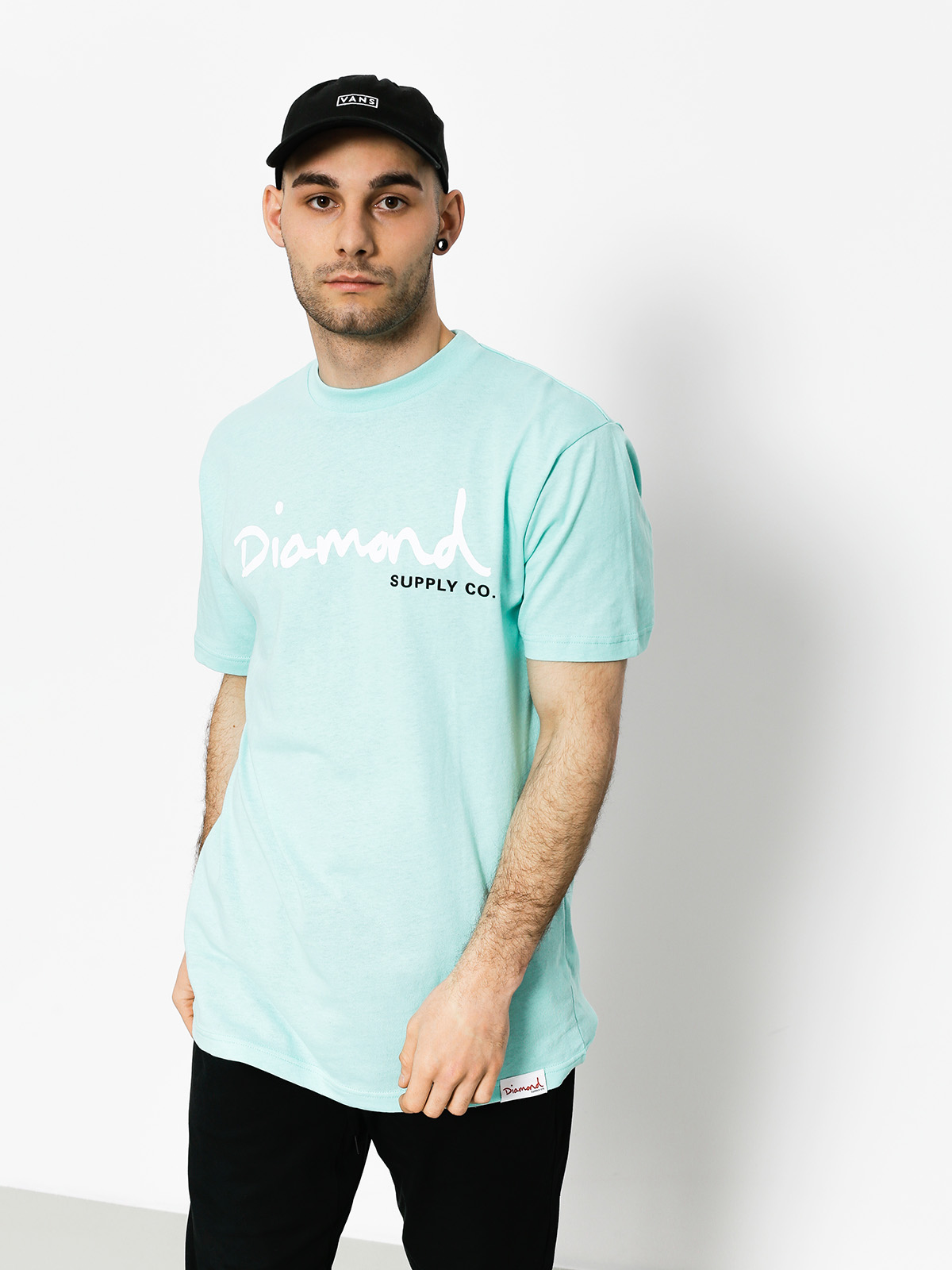 T-shirt Diamond Supply Co. Og Script (diamond blue)