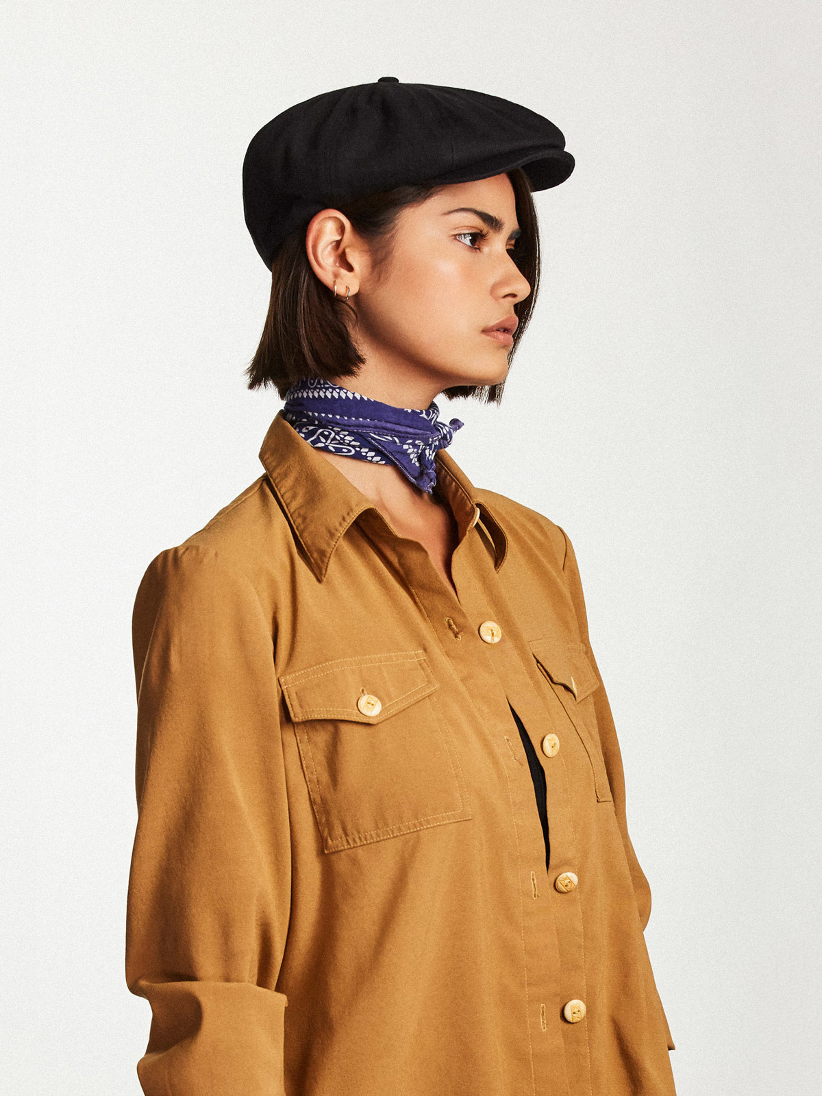 Kaszkiet Brixton Brood Snap ZD (black)