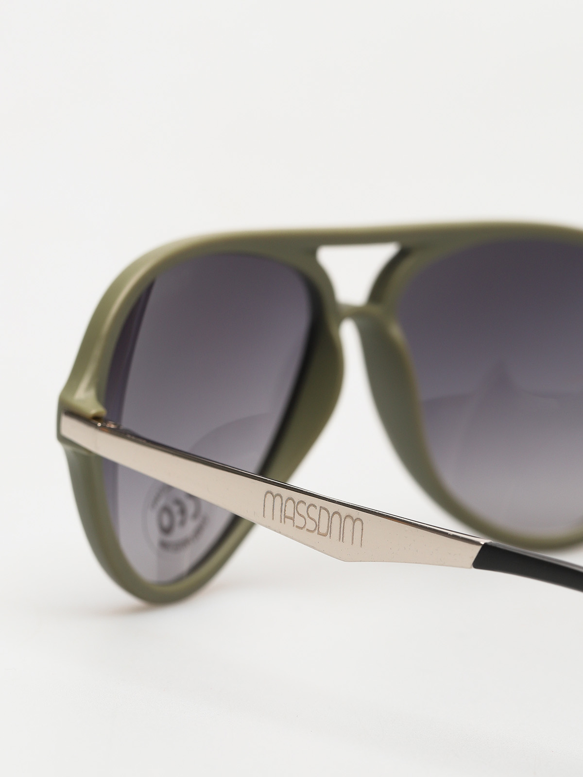 Okulary przeciwsłoneczne MassDnm George (khaki matte/silver/silver)