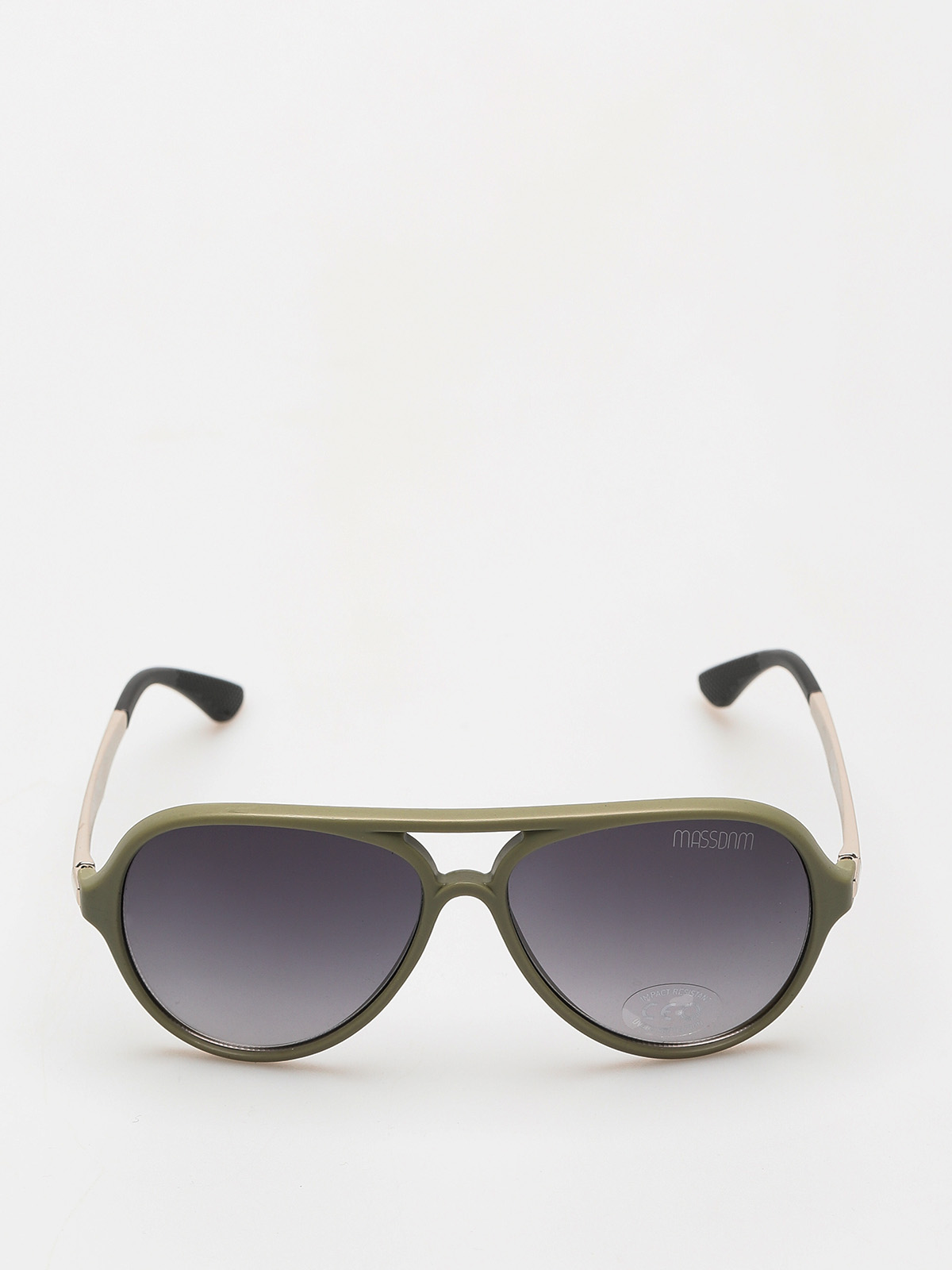 Okulary przeciwsłoneczne MassDnm George (khaki matte/silver/silver)