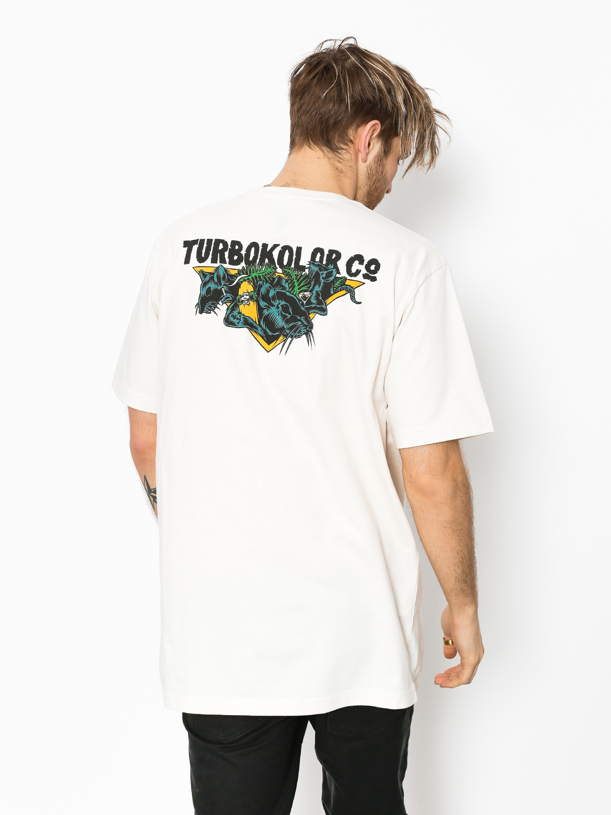 T-shirt Turbokolor Rat Club (ecru)