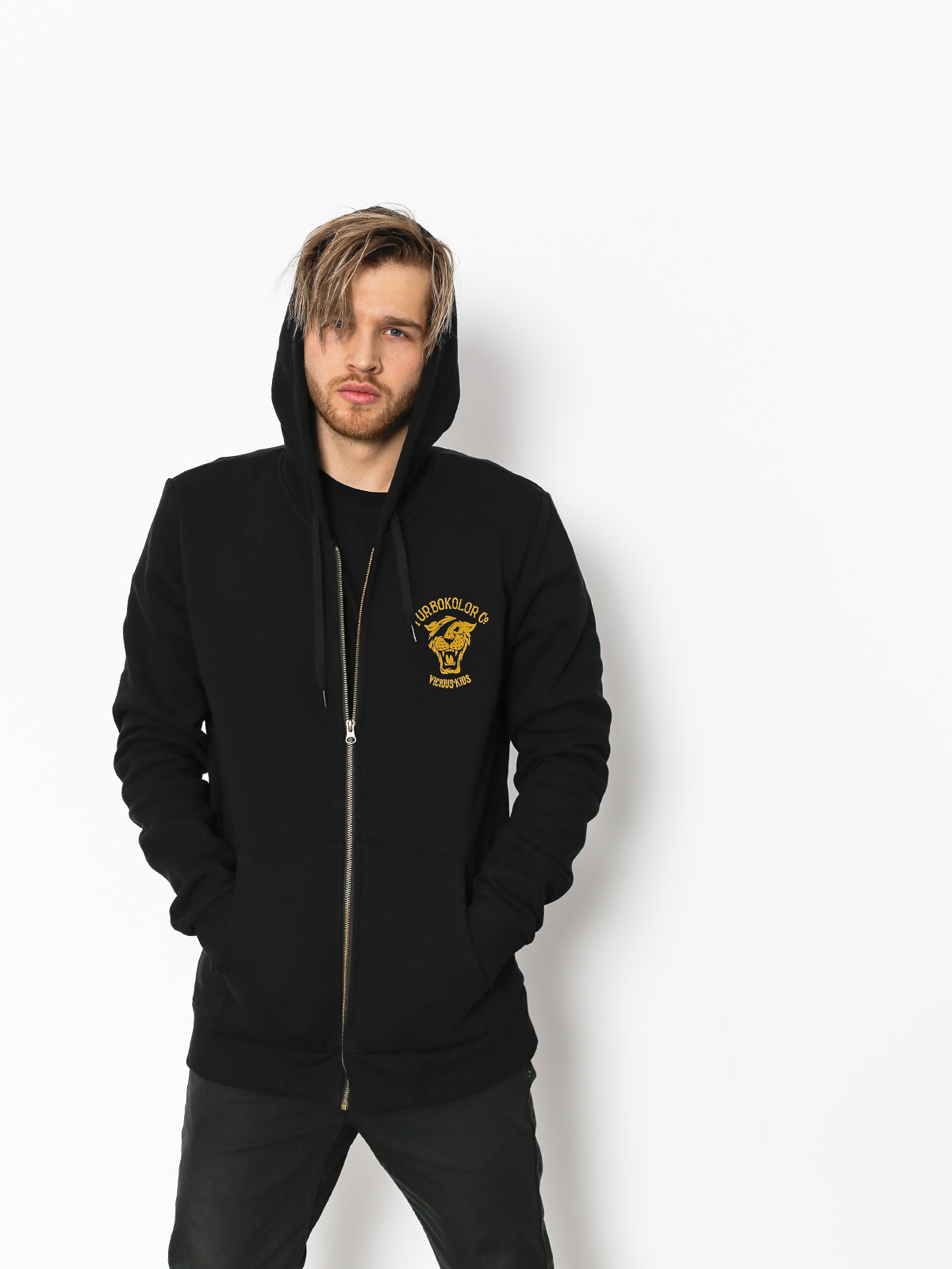 Bluza z kapturem Turbokolor Og Zipper ZHD (black)