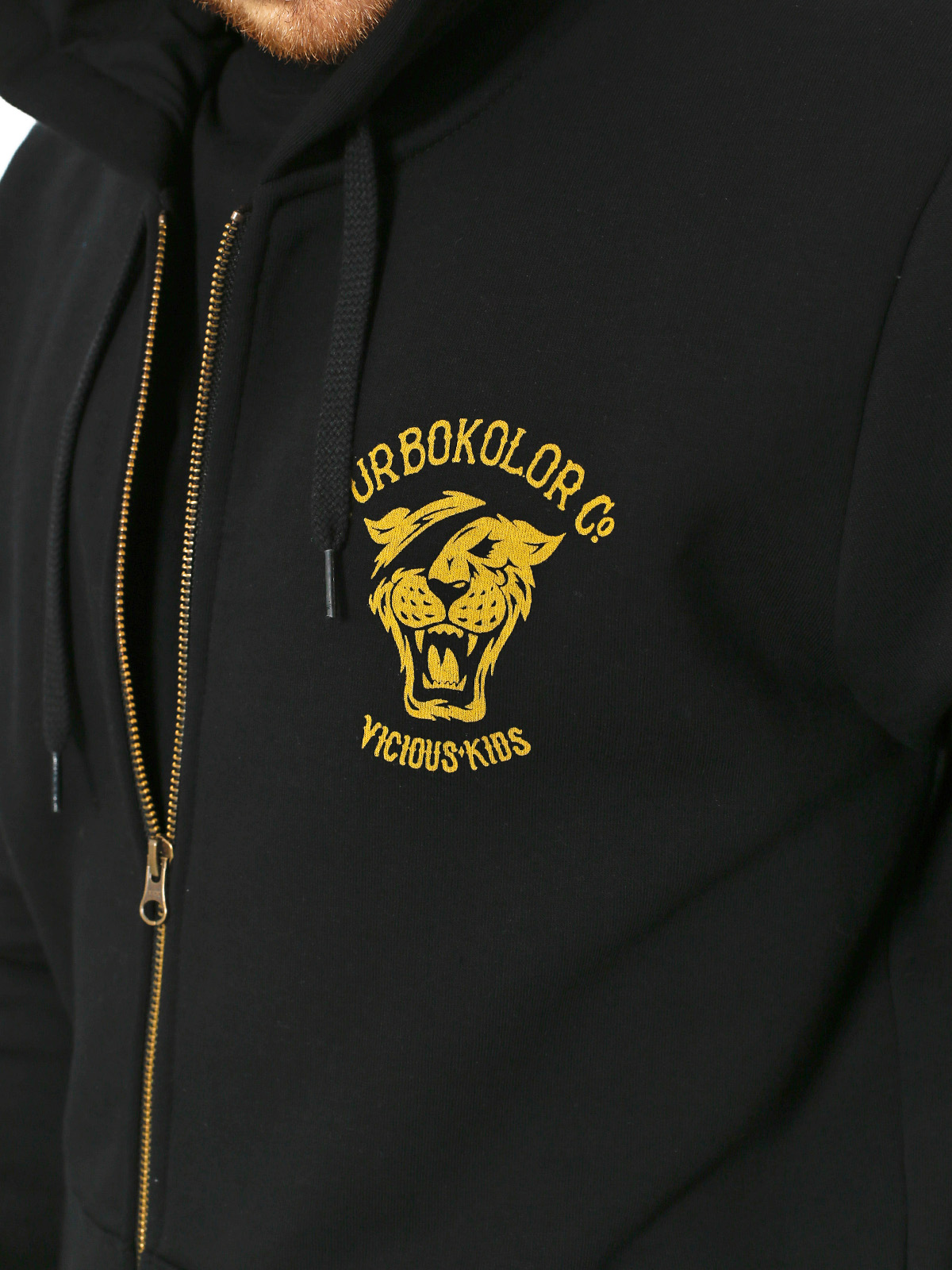 Bluza z kapturem Turbokolor Og Zipper ZHD (black)