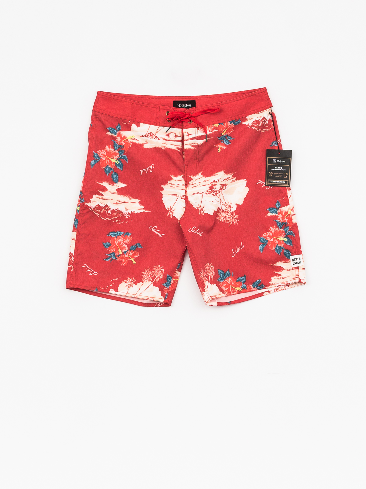 Boardshorty Brixton Barge Trunk (red/cream)