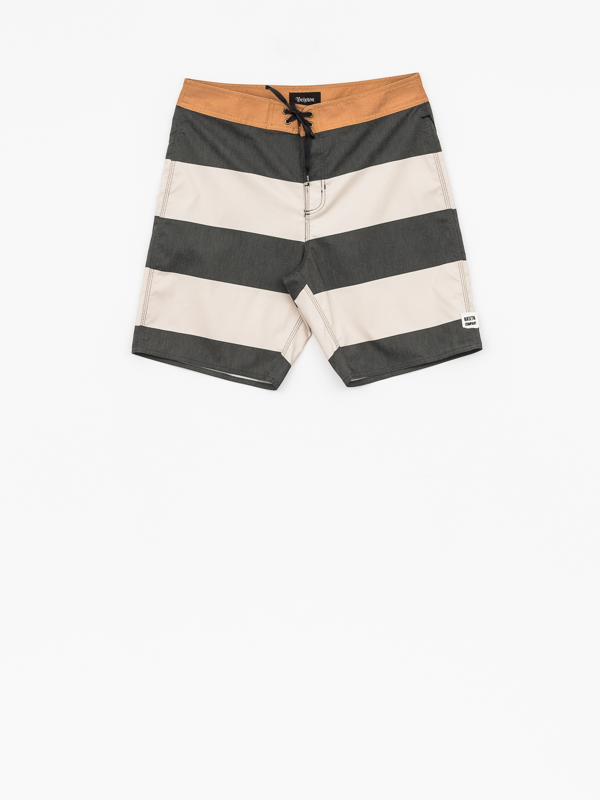 Boardshorty Brixton Barge Stripe Trunk (washed black/bone)