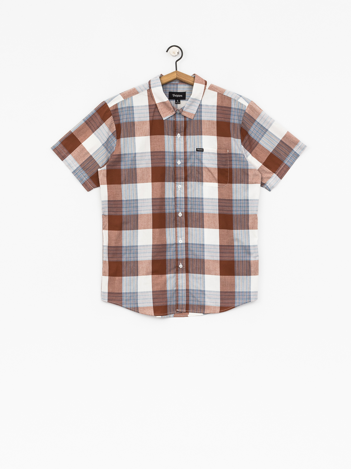 Koszula Brixton Charter Wvn (brown/cream)