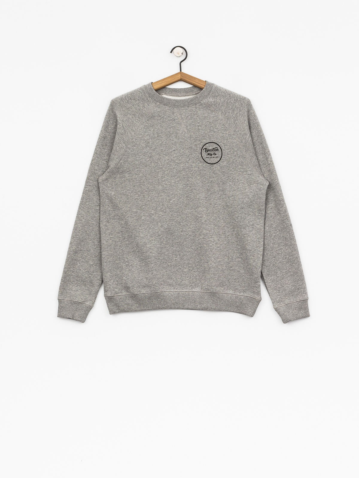 Bluza Brixton Wheeler III Eu Crew (heather grey)