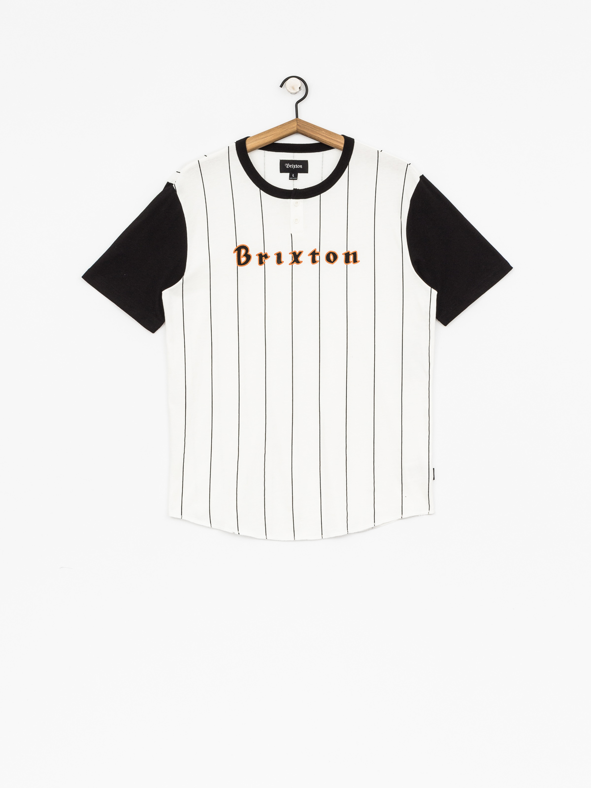 T-shirt Brixton Proxy Henley (black/off white)