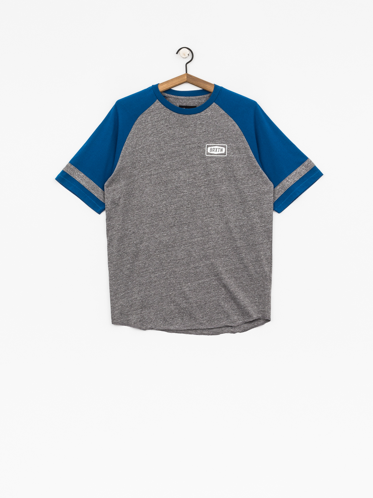 T-shirt Brixton Rockford Baseball (heather grey/royal)