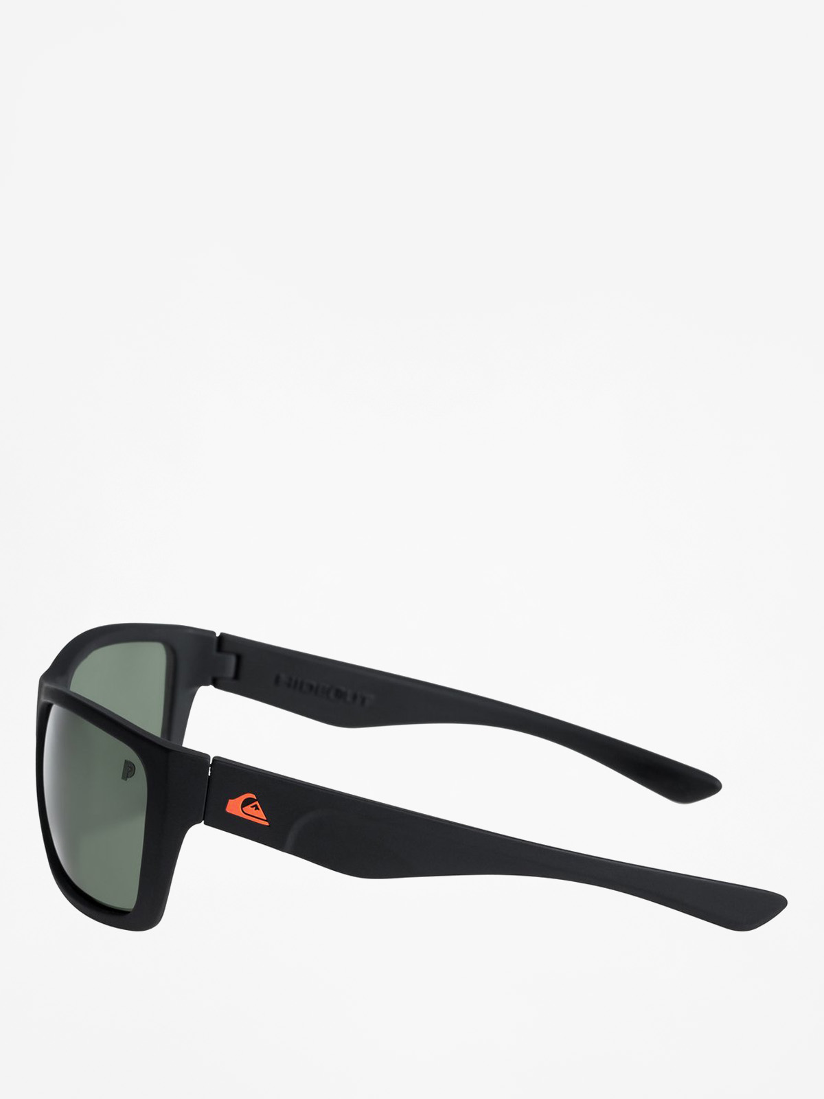 Okulary przeciwsłoneczne Quiksilver Hideout Plz (matte black/green p)