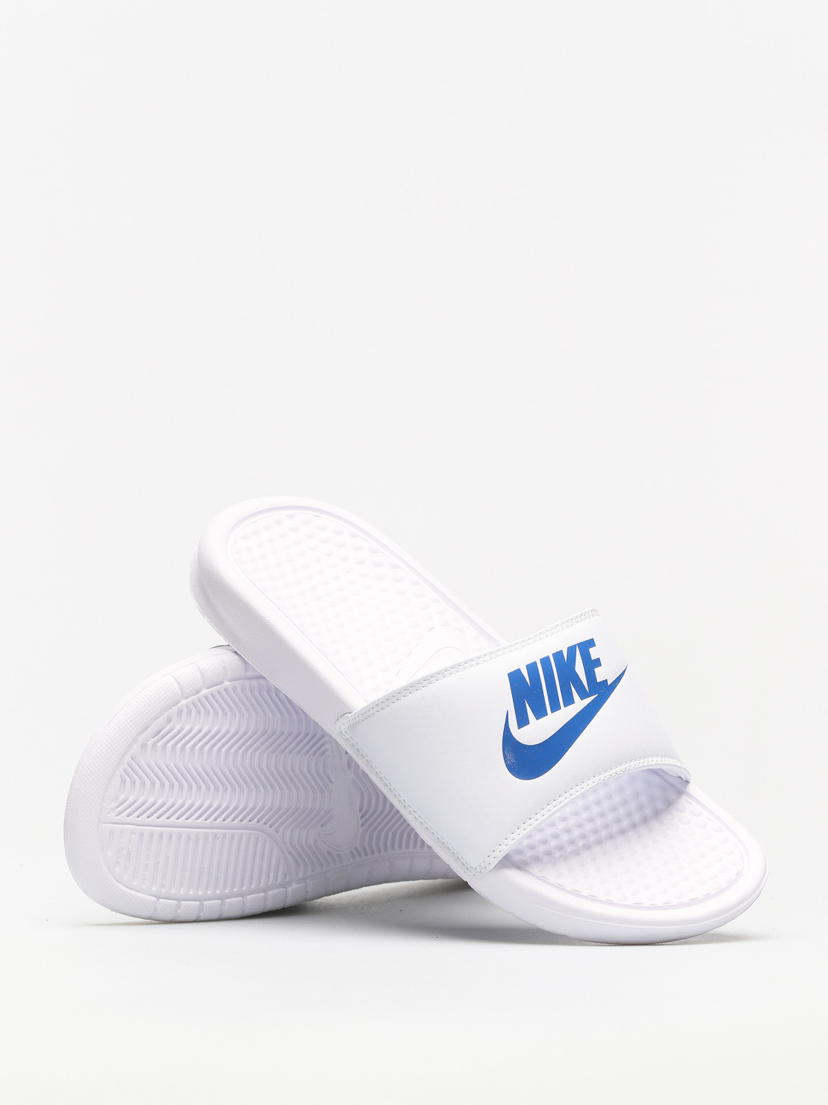 Klapki Nike Benassi Just Do It (white/varsity royal white)