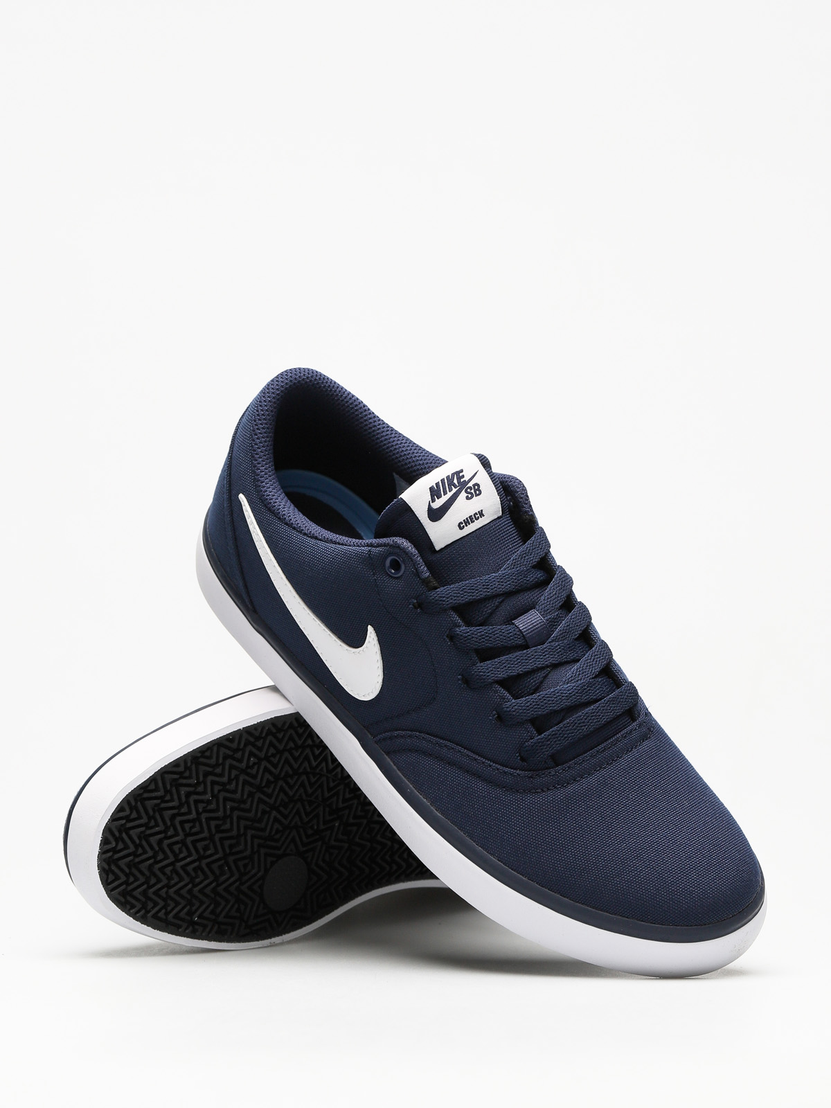 Buty Nike SB Sb Check Solarsoft Canvas (midnight navy/white)